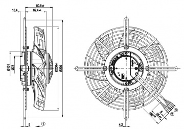 Ventilator axial EBM-Papst S3G250-BM53-11 (250 mm)